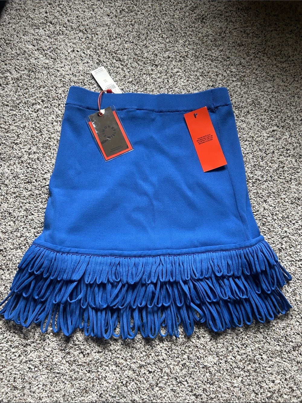 NWT Simon Miller Albers Knit Mini Skirt Sky Blue XS